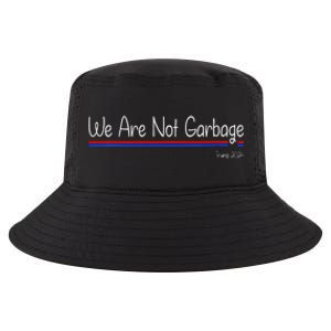 We Are Not Garbage Vote Trump 2024 Funny Garbage For Trump Cool Comfort Performance Bucket Hat