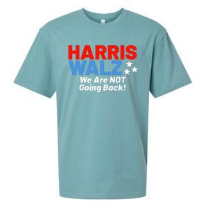 We Are Not Going Back! President Kamala Harris Tim Walz 2024 Sueded Cloud Jersey T-Shirt