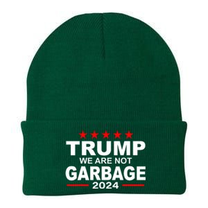 We Are Not Garbage Vote Trump Knit Cap Winter Beanie