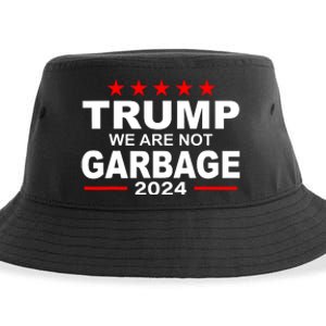 We Are Not Garbage Vote Trump Sustainable Bucket Hat