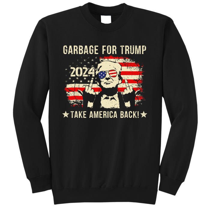 We Are Not Garbage Votetrump 2024 Trump Supporter Garbage Sweatshirt