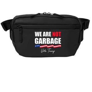 We Are Not Garbage Vote Trump Crossbody Pack