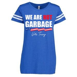 We Are Not Garbage Vote Trump Enza Ladies Jersey Football T-Shirt