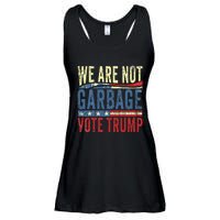 We Are Not Garbage Vote Trump For President 2024 Trump Vance Ladies Essential Flowy Tank