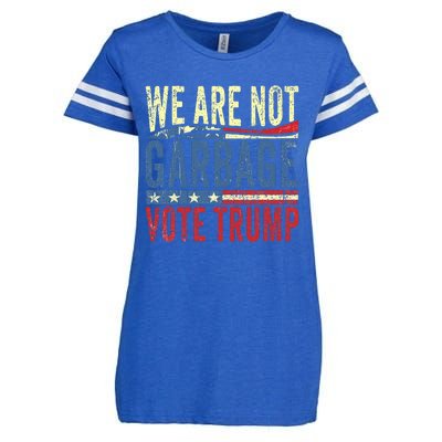 We Are Not Garbage Vote Trump For President 2024 Trump Vance Enza Ladies Jersey Football T-Shirt