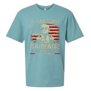 We Are Not Garbage Vote Trump Sueded Cloud Jersey T-Shirt