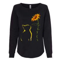 We Are Not Going Back Cat Sunflower Design Womens California Wash Sweatshirt