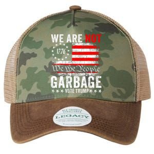 We Are Not Garbage Vote Trump Legacy Tie Dye Trucker Hat