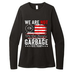 We Are Not Garbage Vote Trump Womens CVC Long Sleeve Shirt