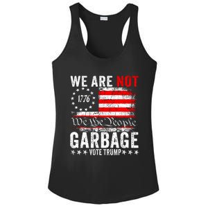 We Are Not Garbage Vote Trump Ladies PosiCharge Competitor Racerback Tank