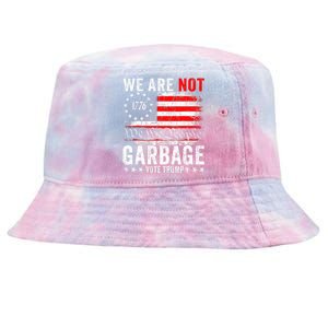 We Are Not Garbage Vote Trump Tie-Dyed Bucket Hat