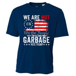 We Are Not Garbage Vote Trump Cooling Performance Crew T-Shirt