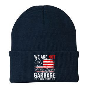 We Are Not Garbage Vote Trump Knit Cap Winter Beanie