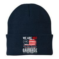 We Are Not Garbage Vote Trump Knit Cap Winter Beanie