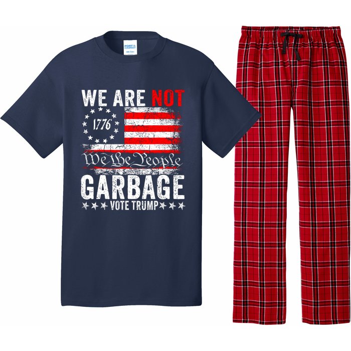 We Are Not Garbage Vote Trump Pajama Set