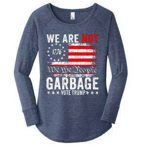 We Are Not Garbage Vote Trump Women's Perfect Tri Tunic Long Sleeve Shirt