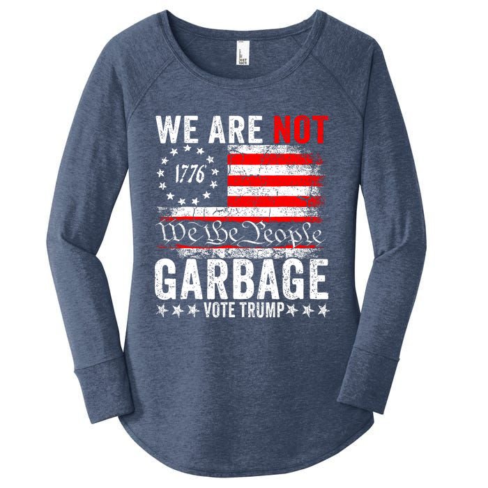 We Are Not Garbage Vote Trump Women's Perfect Tri Tunic Long Sleeve Shirt