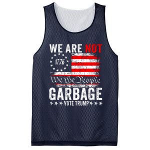 We Are Not Garbage Vote Trump Mesh Reversible Basketball Jersey Tank