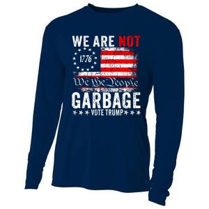 We Are Not Garbage Vote Trump Cooling Performance Long Sleeve Crew