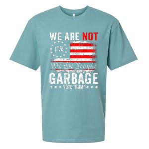 We Are Not Garbage Vote Trump Sueded Cloud Jersey T-Shirt