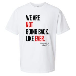 We Are Not Going Back Like Ever Kamalaharris 2024 President Sueded Cloud Jersey T-Shirt