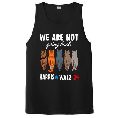 We Are Not Going Back Kamala Harris Waltz 24 Cat Ladies PosiCharge Competitor Tank