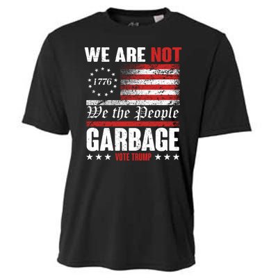 We Are Not Garbage Vote Trump Cooling Performance Crew T-Shirt