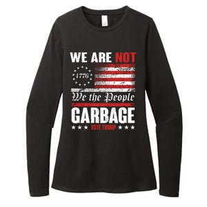 We Are Not Garbage Vote Trump Womens CVC Long Sleeve Shirt