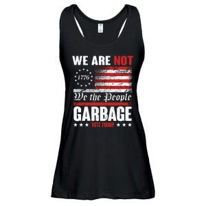 We Are Not Garbage Vote Trump Ladies Essential Flowy Tank