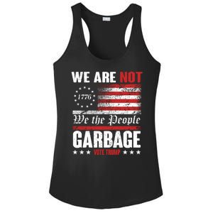 We Are Not Garbage Vote Trump Ladies PosiCharge Competitor Racerback Tank