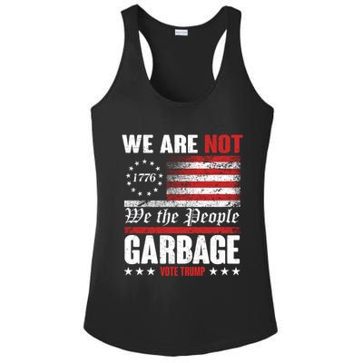 We Are Not Garbage Vote Trump Ladies PosiCharge Competitor Racerback Tank