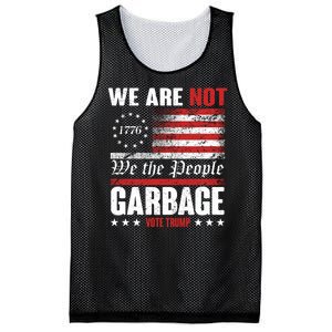 We Are Not Garbage Vote Trump Mesh Reversible Basketball Jersey Tank