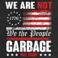 We Are Not Garbage Vote Trump Golf Towel