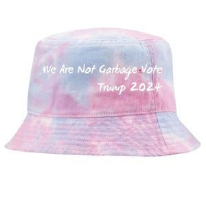 We Are Not Garbage Vote Trump 2024 Tie-Dyed Bucket Hat