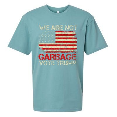 We Are Not Garbage Votetrump 2024 Trump Supporter Garbage Sueded Cloud Jersey T-Shirt