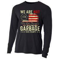 We Are Not Garbage Votetrump 2024 Trump Supporter Garbage Cooling Performance Long Sleeve Crew