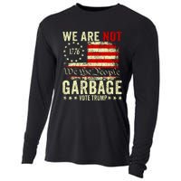 We Are Not Garbage Vote Trump 2024 Cooling Performance Long Sleeve Crew