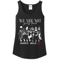 We Are Not Going Back Kamala Harris Walz 24 Madam President Ladies Essential Tank