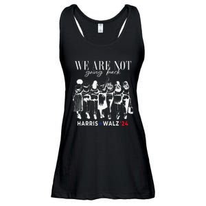 We Are Not Going Back Kamala Harris Walz 24 Madam President Ladies Essential Flowy Tank