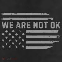 We Are Not Ok Usa Flag Upside Down Cool Comfort Performance Bucket Hat