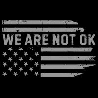 We Are Not Ok Usa Flag Upside Down Cooling Performance Crew T-Shirt