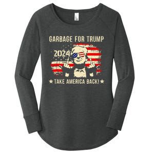 We Are Not Garbage Vote 2024 Trump Supporter Women's Perfect Tri Tunic Long Sleeve Shirt