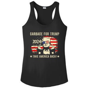 We Are Not Garbage Vote 2024 Trump Supporter Ladies PosiCharge Competitor Racerback Tank