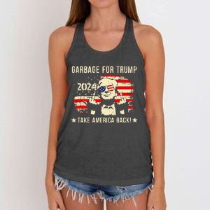 We Are Not Garbage Vote 2024 Trump Supporter Women's Knotted Racerback Tank