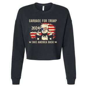 We Are Not Garbage Vote 2024 Trump Supporter Cropped Pullover Crew