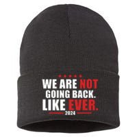 We Are Not Going Back Like Ever Sustainable Knit Beanie