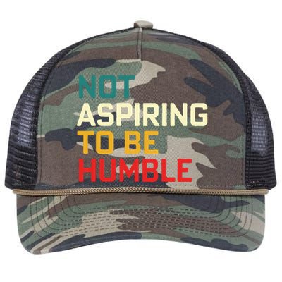 Women Are Not Aspiring To Be Humble Women Empowerment Retro Rope Trucker Hat Cap