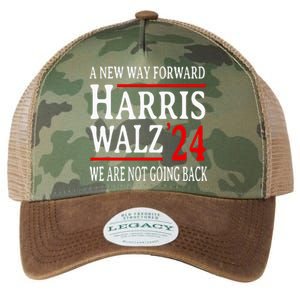 We Are Not Going Back Pro Kamala Harris Harris Walz 2024 Legacy Tie Dye Trucker Hat