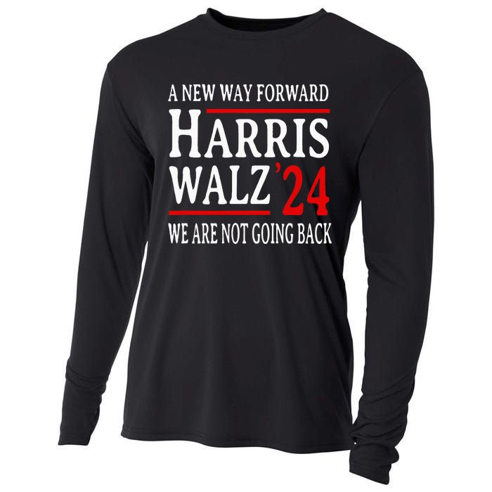 We Are Not Going Back Pro Kamala Harris Harris Walz 2024 Cooling Performance Long Sleeve Crew