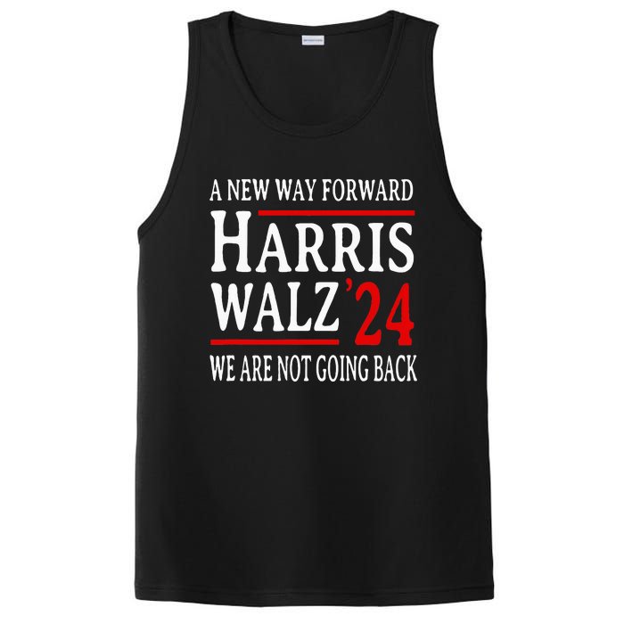 We Are Not Going Back Pro Kamala Harris Harris Walz 2024 PosiCharge Competitor Tank